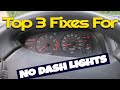 No Light in car dash? Top 4 things you can do to fix DIY