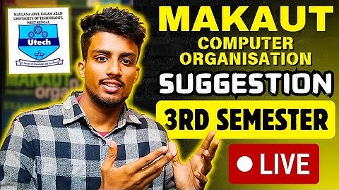 IMPORTANT Suggestion of MAKAUT 3rd Semester COMPUTER ORGANIZATION🔴40+ PASSING MARKS🔥#makaut #cse