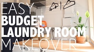 Easy Budget Laundry Room Makover SUBSCRIBE for more! - https://www.youtube.com/HeyMaryElizabeth TWITTER - https://twitter.com/maryelizabeth INSTAGRAM -