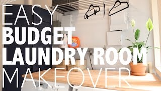 Easy Budget Laundry Room Makover