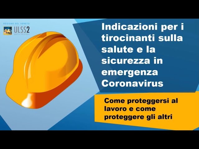 Indicazioni per tirocinanti nell'emergenza coronavirus: lavoro