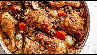 CHICKEN STEW -- Coq Au Vin