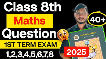Class 8 Maths All Important Questions First Semester Exam Sd Tech | Sd Tech | Math first Term Exam 