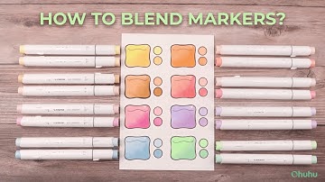 How to Blend Markers for Beginners | Using Ohuhu Pastel Brush Markers
