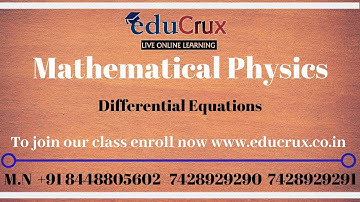 Differential Equations || IIT JAM PHYSICS || CSIR UGC NET PHYSICAL SCIENCE || Part 2