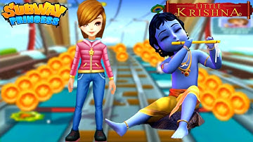 Subway Princess Runner V/S Little Krishna Run - Unlimited Fun | Best Android/iOS Gameplay HD