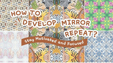 How to Create Mirror Repeat Pattern in Photoshop | Textile Design Tutorial for Beginners
