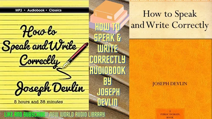 How to SPEAK And WRITE CORRECTLY Audiobook By Jose...
