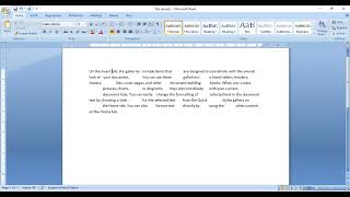 Remove extra space between text in ms word#kannada#tulunadu#udupi#computer