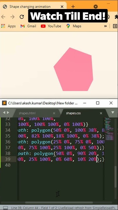 Animation using HTML and CSS | Shape changing animation using CSS only ...
