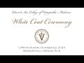 Edward via college of osteopathic medicine  virginia white coat ceremony 2023