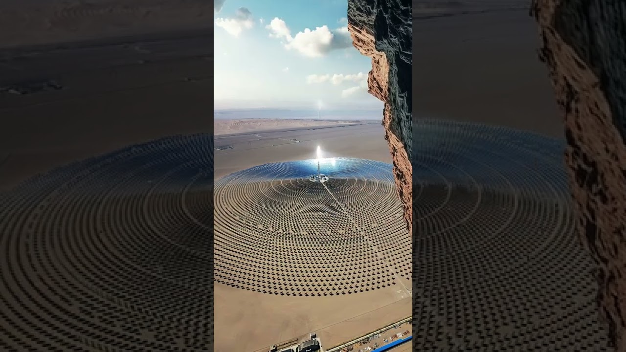 A grassless Gobi beach is the ideal site for solar power! 