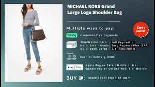 MICHAEL KORS Grand Large Logo Shoulder Bag - YouTube