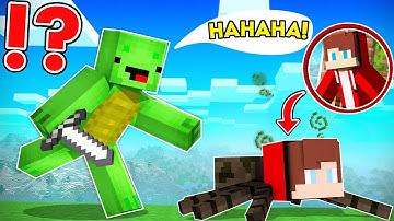 JJ and Mikey Shapeshift into Random Mobs - Minecraft Maizen