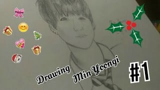 Drawing Min Yoongi | SUGA | BTS|