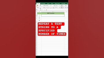 Repeat Text Easily! Excel REPT Function #shorts #excel #excel #excelfunctions