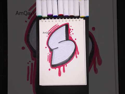 how to graffiti letter S? 👍🏻🤩 #shorts #education #viralvideo #trendingshorts