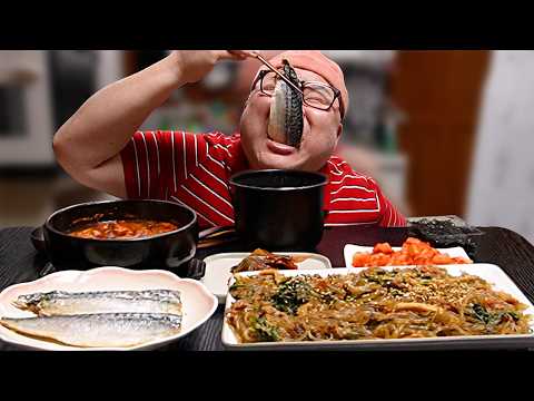 밥도둑 한식 다 모였다! 잡채에 고등어구이에 육개장? 그냥 세공기 뚝딱 │ Korean food Mukbang Eatingshow