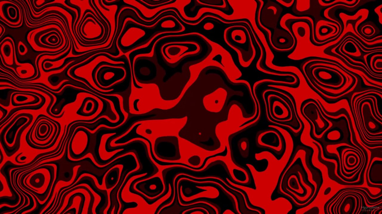 10-Hour Abstract Red & Black Fluid Wallpaper – Hypnotic Visual Screensaver