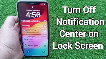 How to Turn Off Notification Center on Lock Screen