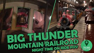 Big Thunder Mountain Railroad | Front Row POV | Night time | Magic Kingdom, Walt Disney World