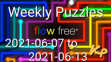 Flow Free - Weekly Puzzles - Rectangle Challenge - 2021-06-07 to 13 - June 7th to 13th 2021