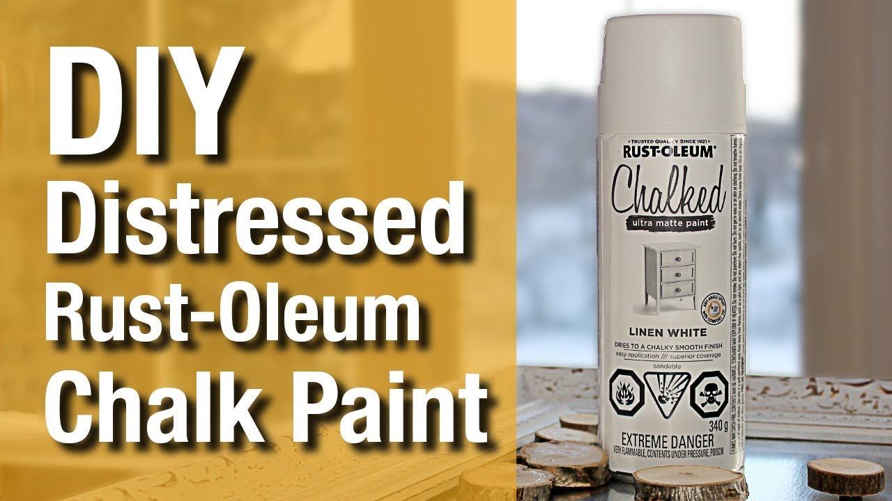 Chalked Spray Paint