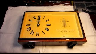 Часы МАЯК с термометром и барометром (Ремонт и обслуживание)
