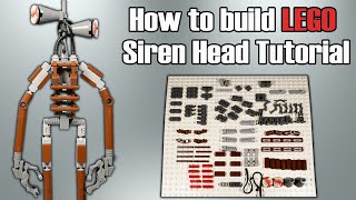 How to build SIREN HEAD - Step by step LEGO Tutorial