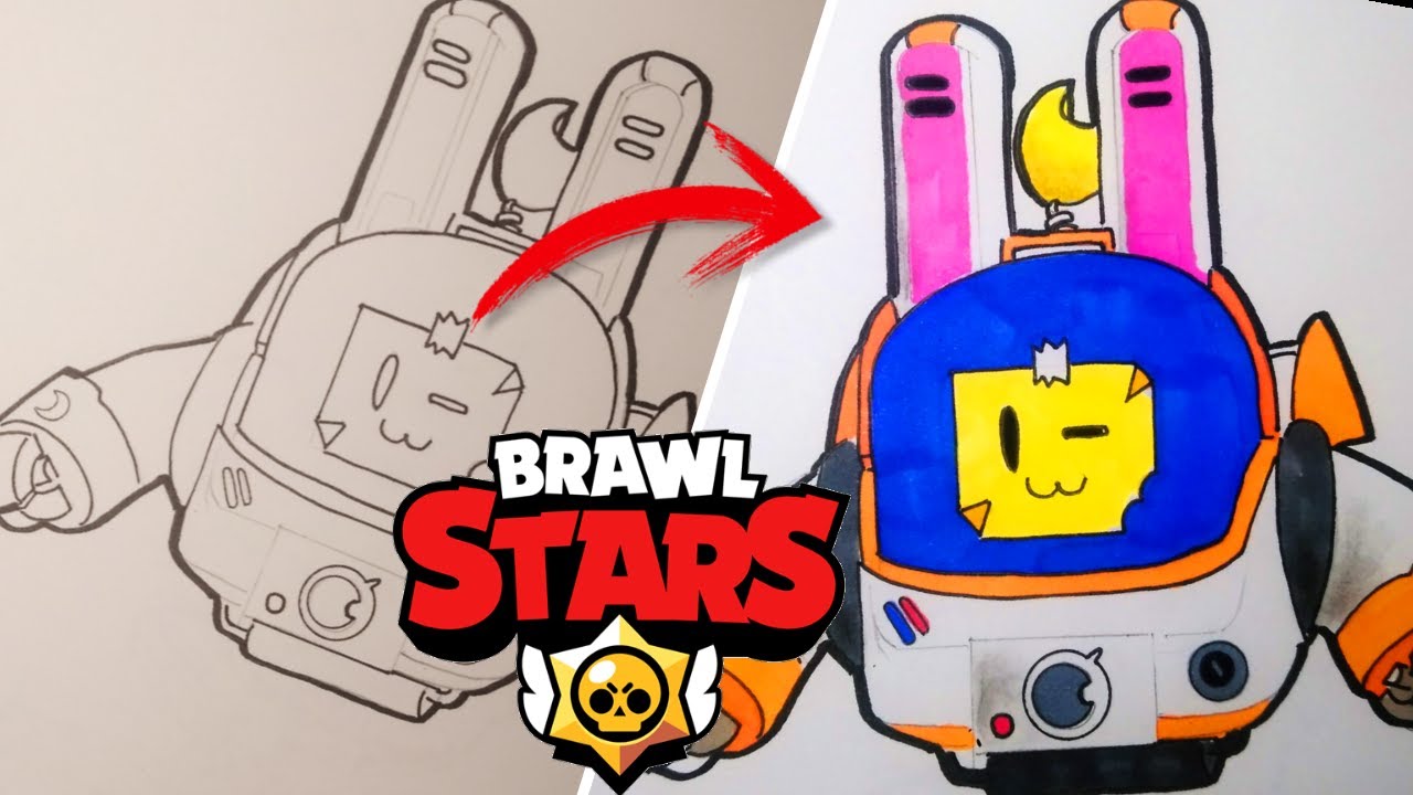 cómo dibujar a harley mago en brawl stars