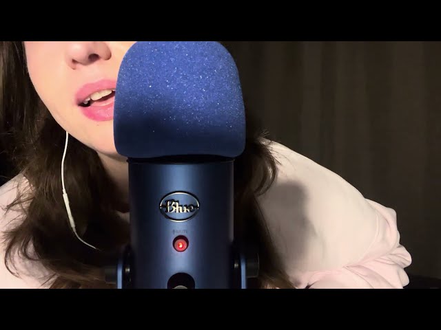 ASMR inaudible whispering, mouth sounds and lip smacking 💄