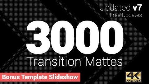 Ultimate Transition Mattes Pack - Motion Graphics+ae