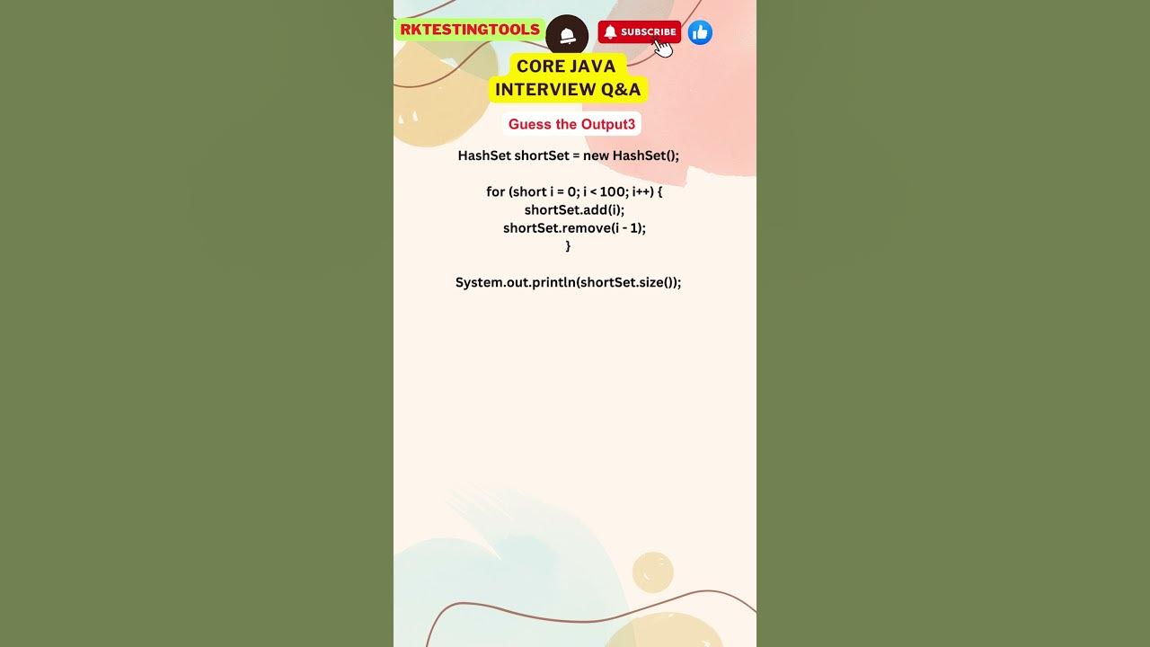 Core Java | Coding | Core Java Program Guess the output3? - YouTube