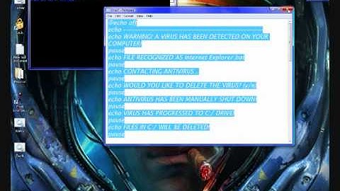 How to make the Matrix Effect and how to Make a Fake but real looking virus. Part 2/2