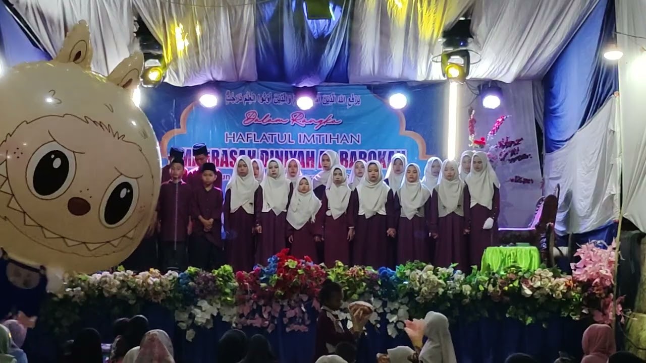 Tampilan haflatul imtihan md al-barokah 2026 