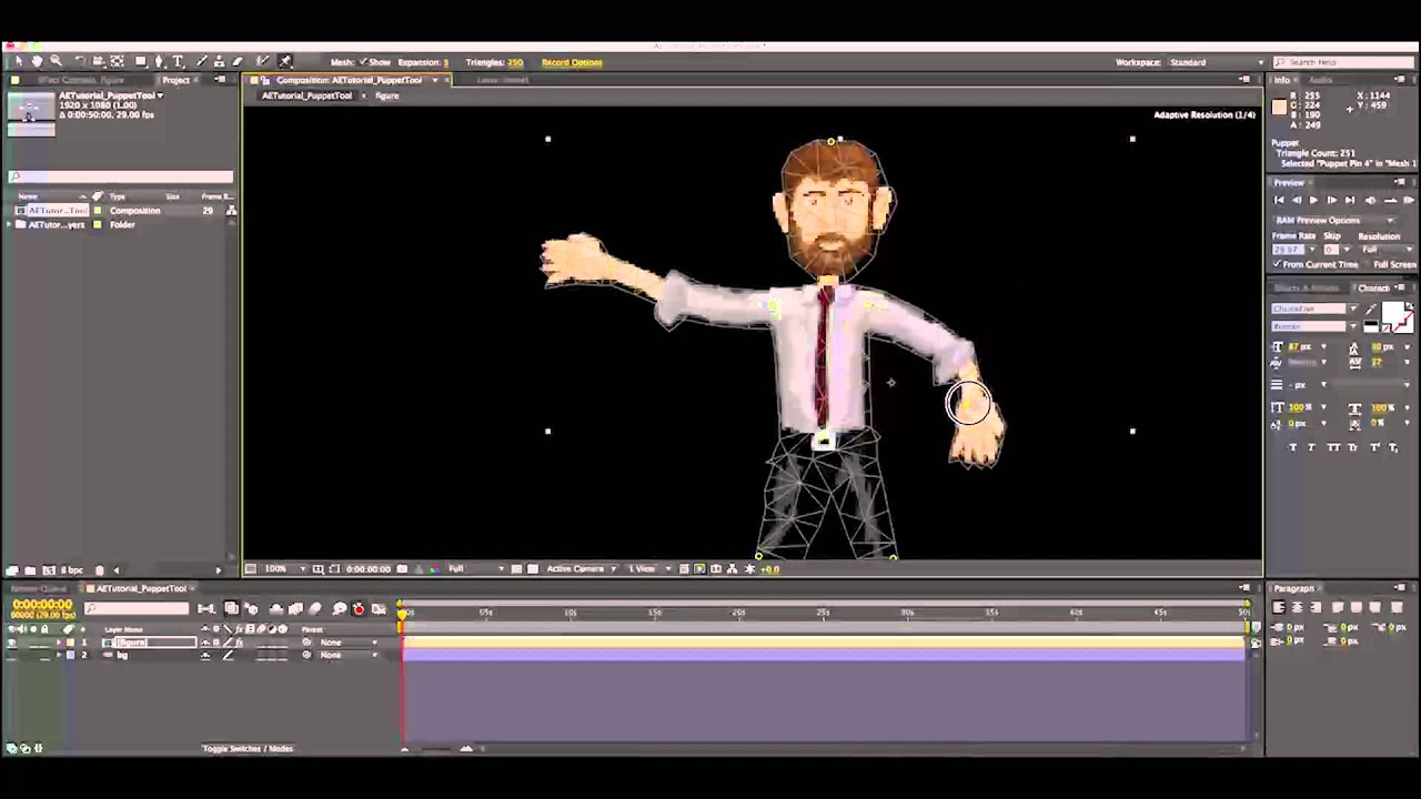 puppet pin tool after effects cs6