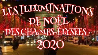 Les Champs-Élysées s'illuminent pour Noël en plein confinement