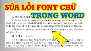 Cách sửa lỗi font chữ trong Word nhanh và hiệu quả screenshot 2