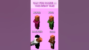 Minecraft Pause Challenge Part #3 #shorts #minecraft #gaming #short #viral #trending #youtube #song