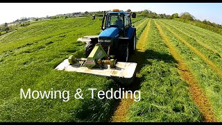 Mowing and Tedding - Silage 2016 - GoPro HD