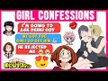 GIRLS CONFESS THEIR LOVE! 😳 BHNA Texts | MHA Texts