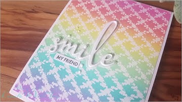 Rainbow Background using Distress Oxide Inks