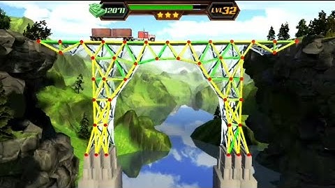 Level 32 | Bridge Construction Simulator | Walkthrough Solution | The Games