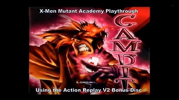 X-Men Mutant Academy 1 Gambit Playthrough using the Action Replay V2 Ps2 Bonus Disc for Ps1 :D #Ps1
