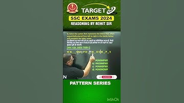 PATTERN SERIES | REASONING TRICKS | #shorts #ssc #ssccgl #sscchsl #ssccpo #reasoning #radianmensa