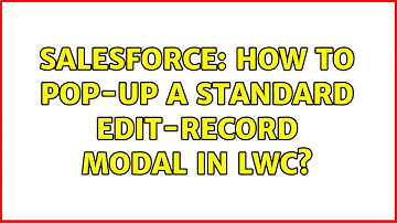 Salesforce: How to pop-up a standard Edit-record modal in LWC?