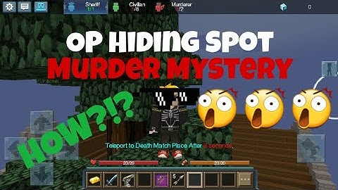 SECRET HIDING SPOT ON MURDER MYSTERY? MUST WATCH! (Blocky Mods)