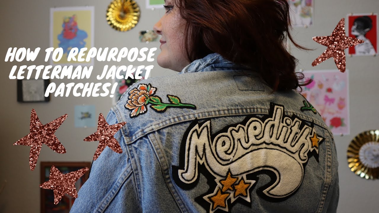 How to repurpose letterman jacket patches! 