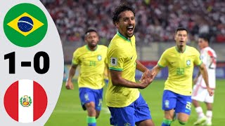 Brazil 1 × 0 Peru | Extended Highlights and All Goals - 2023 World Cup Qualifier HD