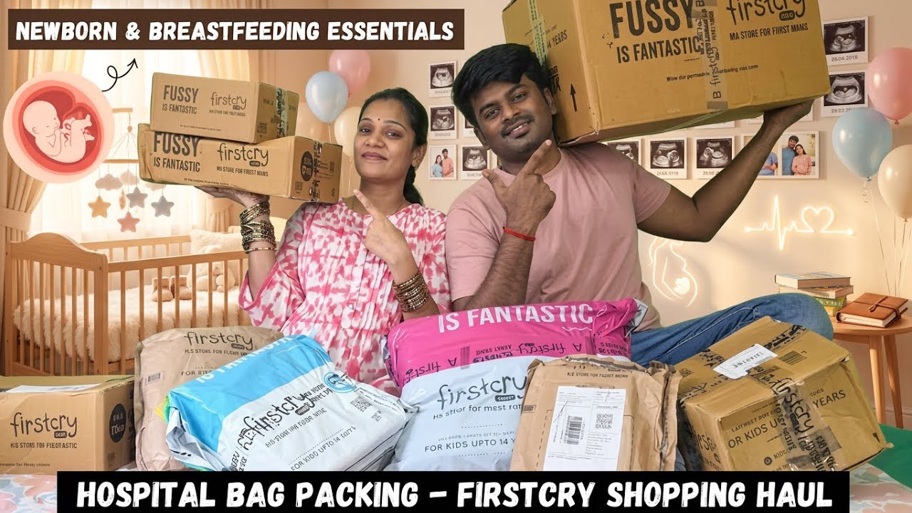 HOSPITAL BAG packing and essentials | Firstcry Shopping Haul | Newborn ...